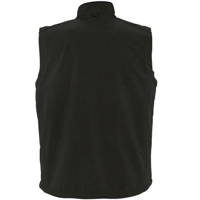 SOLS Heren Rallye Soft Shell Bodywarmer Jacket (Zwart)