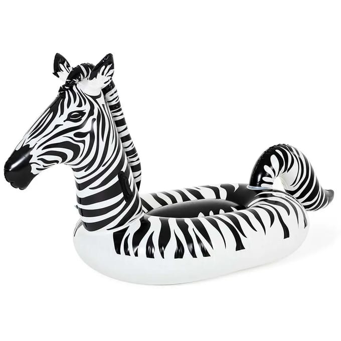 Bestway Opblaasbare Zebra 254x142 cm met handgrepen en led-verlichting op batterijen