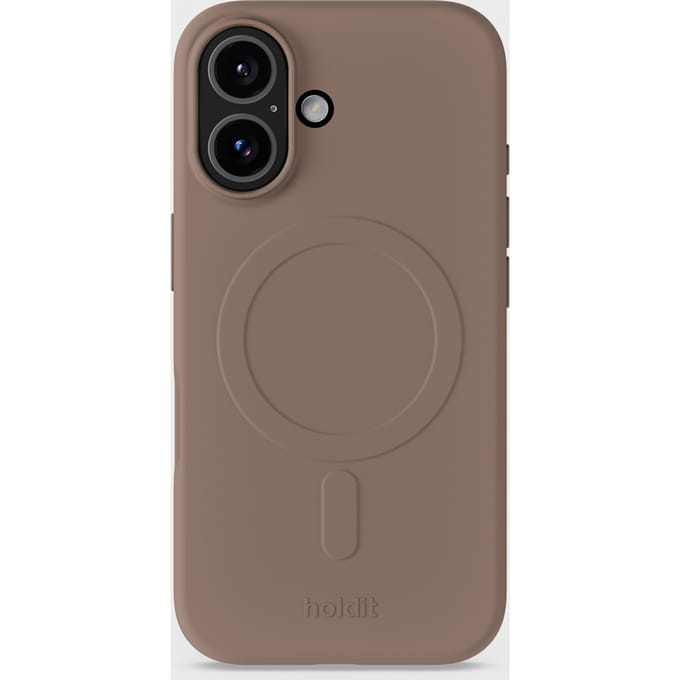 Holdit Soft geschikt voor MagSafe Case geschikt voor iPhone 16 - Mocha Brown