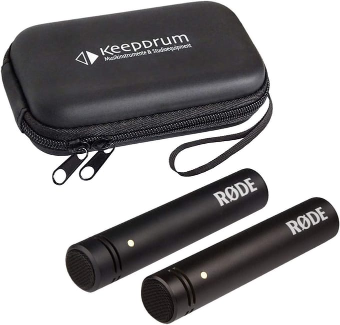 Condensor Microfoons Set - Stereo Opname - Muziek Opnemen - Compact Ontwerp - 10 cm - Zwart