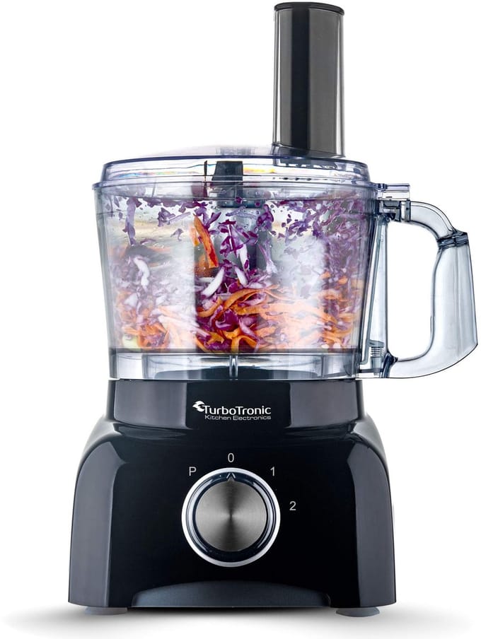 TurboTronic FP800 Foodprocessor - Keukenmachine - 1.2 Liter - 800W - Zwart