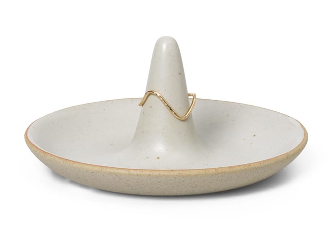 Ferm Living - Ring Cone Kegel - off-white - wit