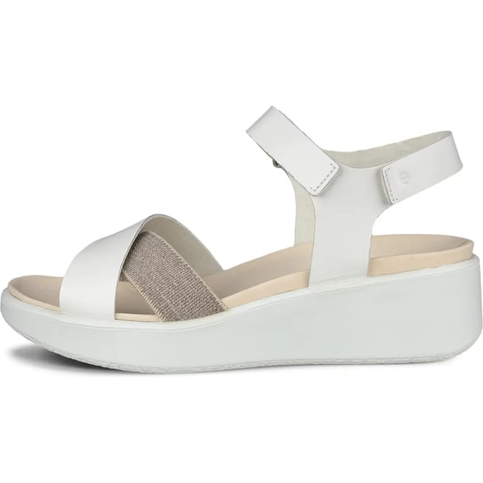 Leren kruisband sandalen dames Ecco Flowt