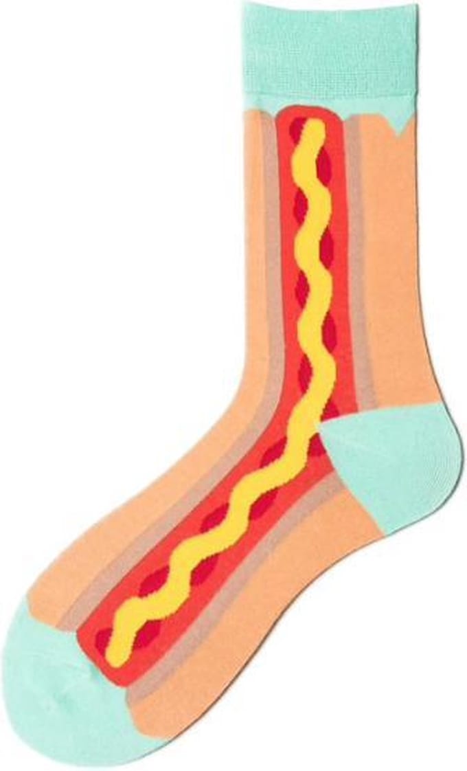 Fun sokken 'Hot-Dog' (91231)