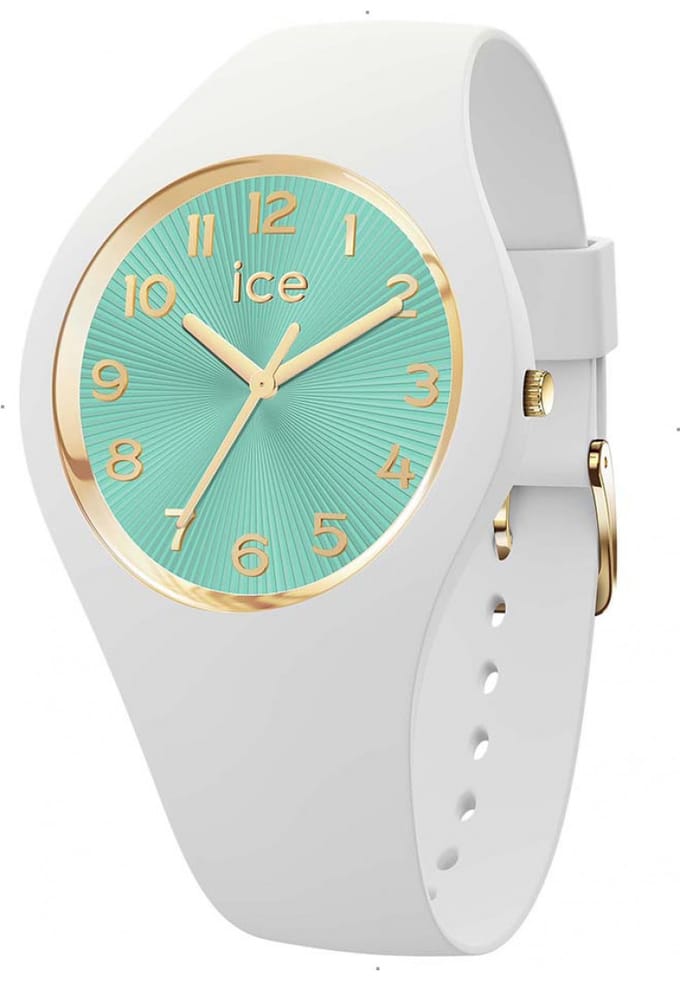 Ice Watch ICE champagne - White turquoise 025931 Horloge - Siliconen - Wit - Ø 37 mm