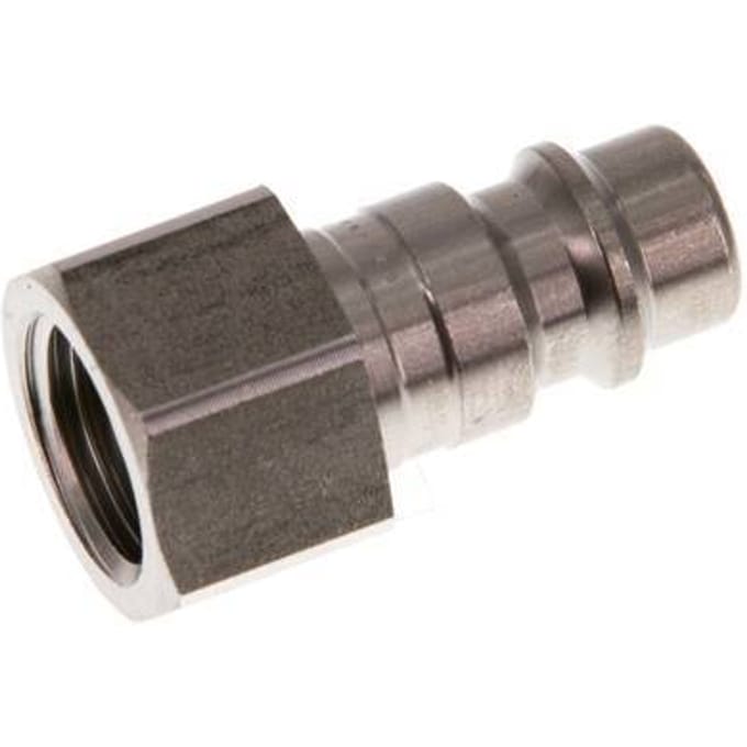 RVS DN 7.2 (Euro) Luchtkoppeling Insteeknippel G 1/4 inch Binnendraad - CLP7-F-S-014