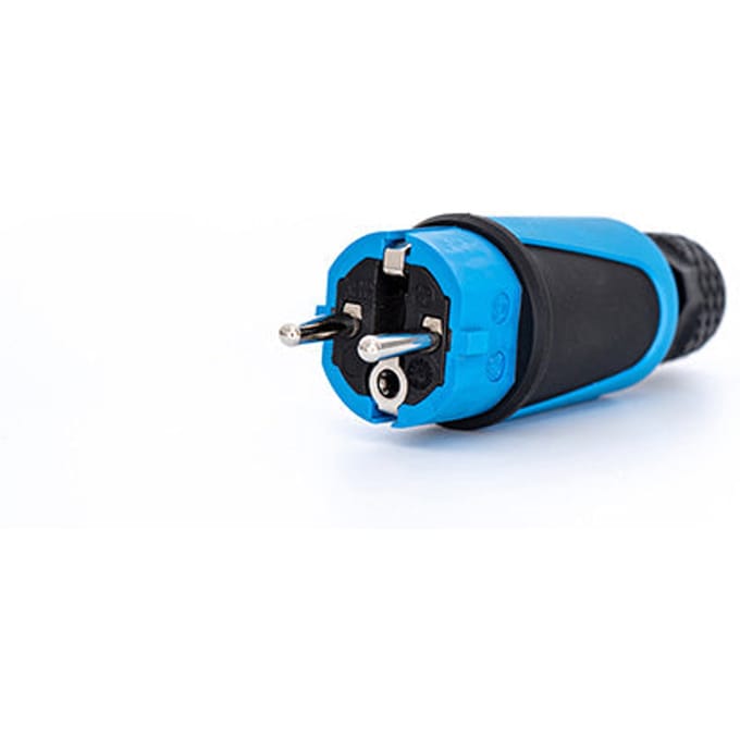 Stekker 16A Super High Duty IP54 Blauw/Zwart - PWS162KB