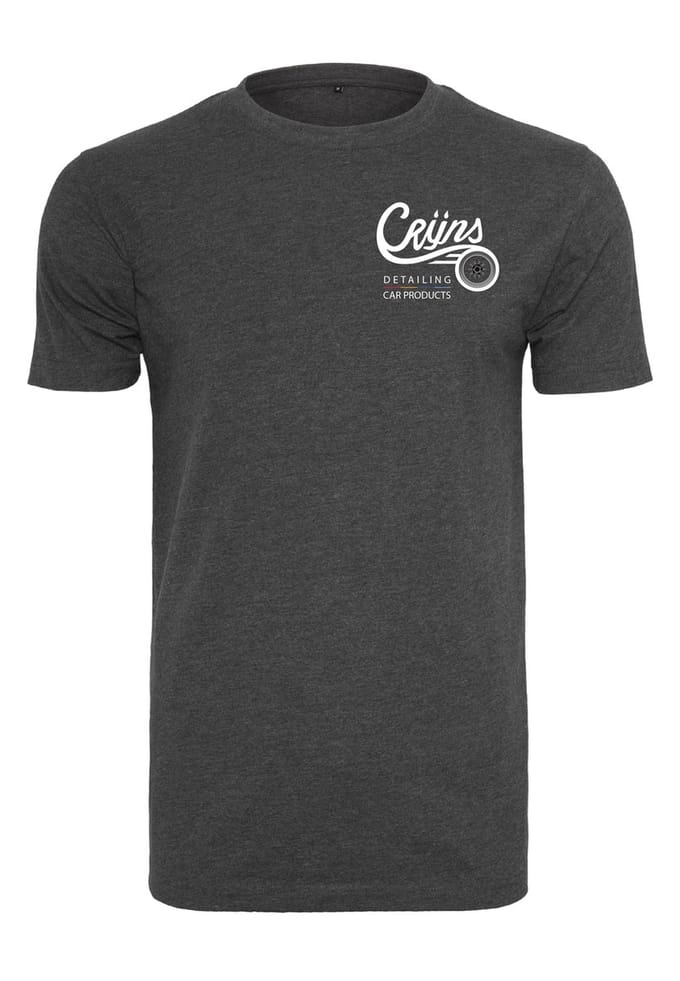 CRIJNS KWALITEITS T-SHIRT GRIJS / WIT Logo - MEDIUM