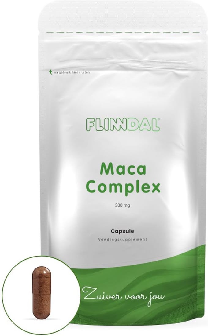 Flinndal Maca Complex - 3 soorten maca voor het behoud van energie, uithoudingsvermogen en libido - 90 capsules
