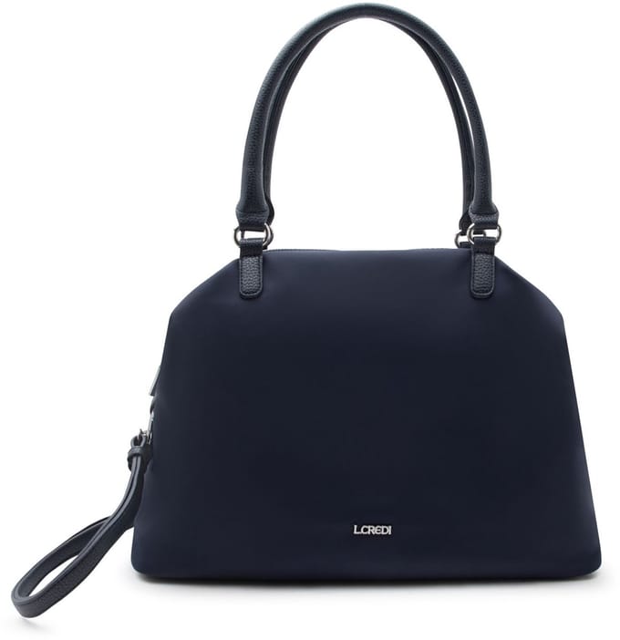 L.CREDI schoudertas Stravel Shopper Marine donkerblauw