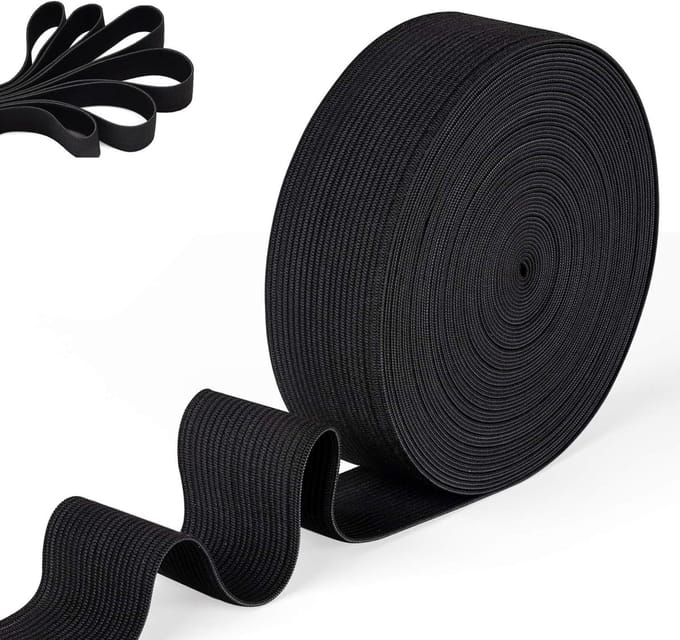 Elastische band, 10 meter elastisch band, 30 mm breed elastiek, voor broeksband, huishouden DIY handwerk, zwart