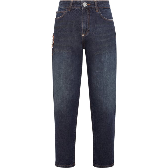 Jeans Mom Pasvorm Paisley