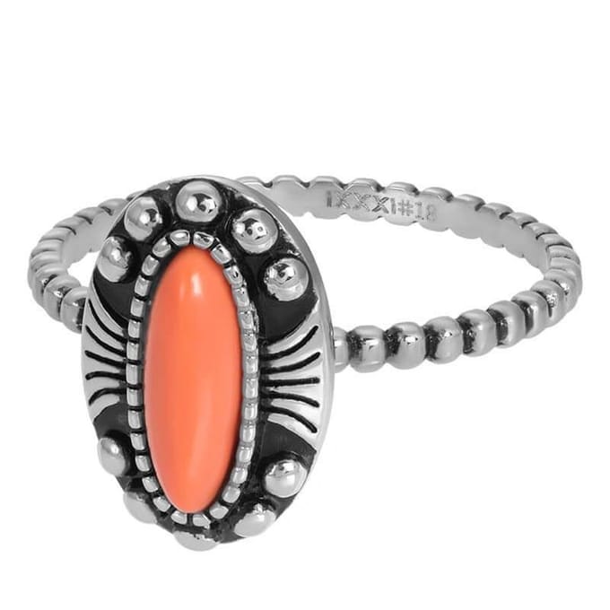 iXXXi Vulring Indian Coral Zilver | Maat 15 (gewone ringmaat 17)