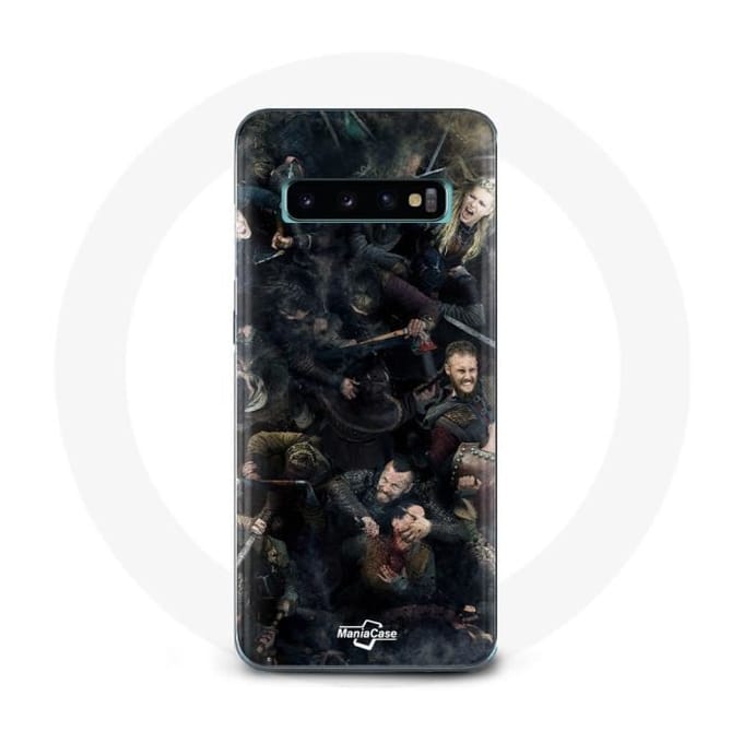Coque - Vikings - Samsung Galaxy S10 Edge - Souple - Noir - Protection