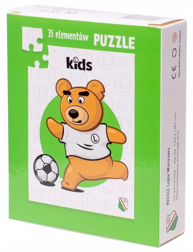 Legia Warszawa Miś Kazek 35-delige Puzzel