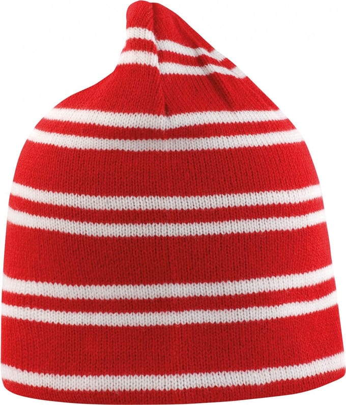 Result Team Reversible Beanie RC354 - Red/White/Red - One size