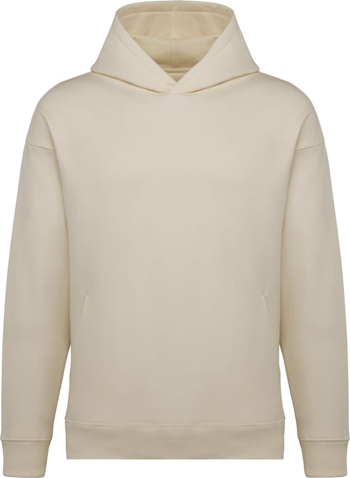 Native Spirit Ecologische uniseks oversized sweater met capuchon NS441 - Ivory - M