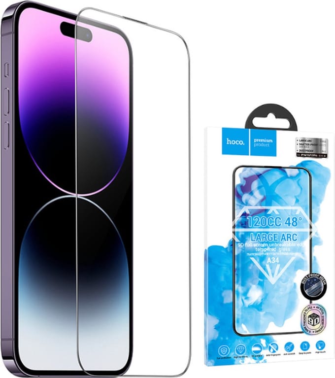 HOCO Glasfolie - Screenprotector Geschikt voor iPhone 14 / 13 / 13 Pro - Dust Proof - Anti Scratch