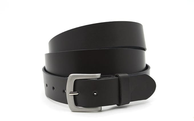 Herenriem XL bruin - 4 cm breed - Leer - Extra lange riem - Verstelbaar - Maat 135