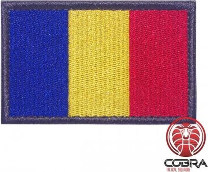 Vlag Roemenië geborduurde patch embleem | Velcro | Military Airsoft