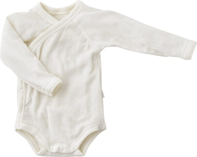 Romper Merinowol lange mouw wit 40
