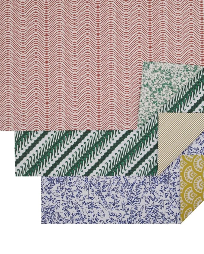 House Doctor Cadeaupapier Wrap multi - 3 rollen