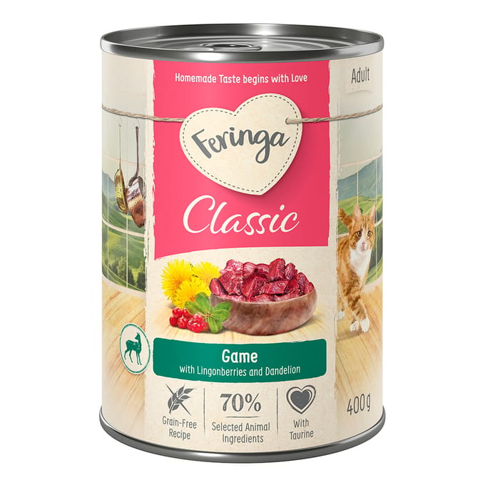 6x400g Wild Classic Meat Menu Feringa Kattenvoer