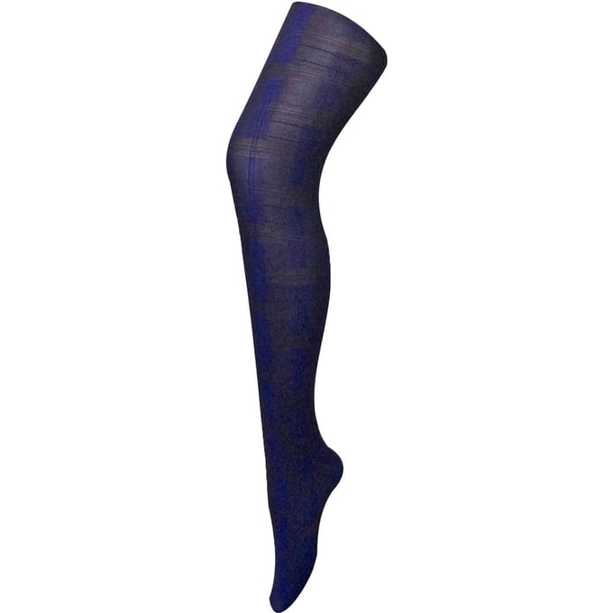 Sock Snob Dames80 denier ondoorzichtig patroon panty's - Skye Blauw