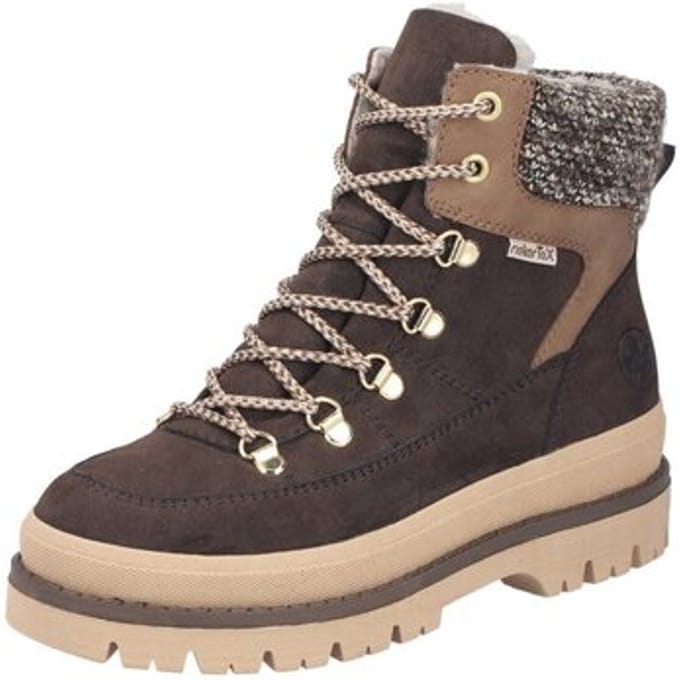 Rieker Veterboots - Dames - Bruin - Maat:36