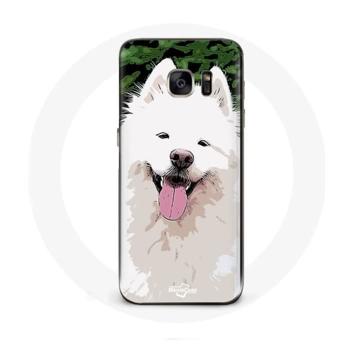 Coque - Samsung - Galaxy S7 - Rigide - Blanc - Samoyède blanc