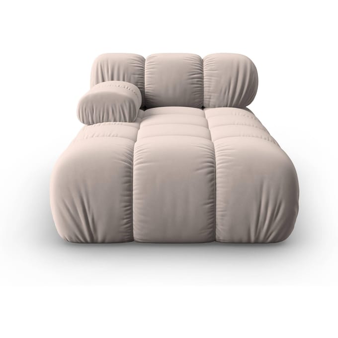 Modulair-chaise longue Tropea links velvet | Milo Casa