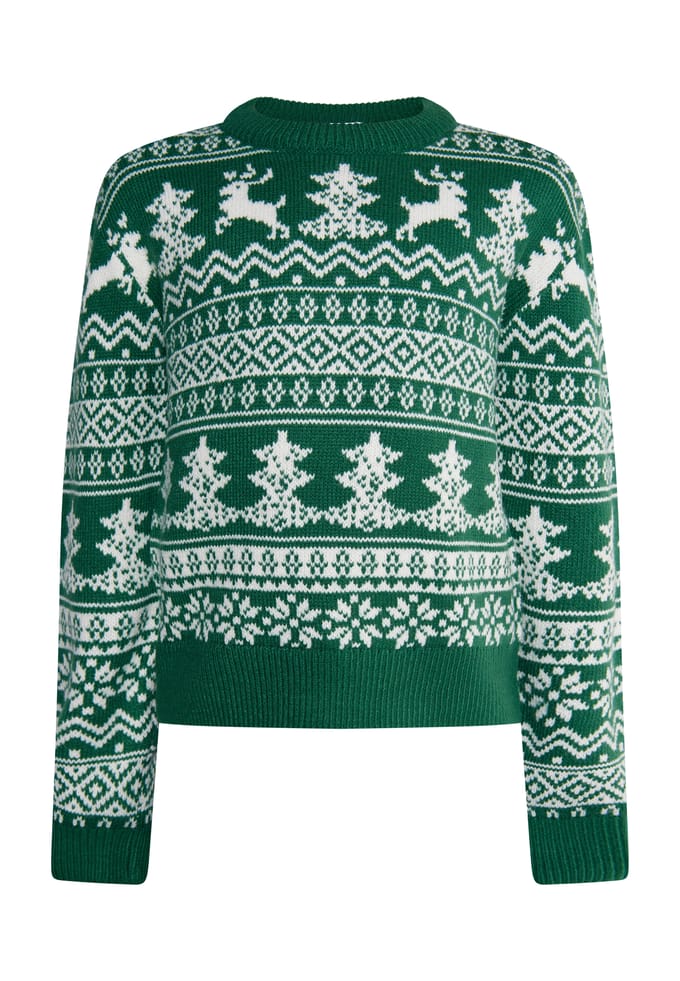 Mo Jumper jongens (kinderen) Groen Wit