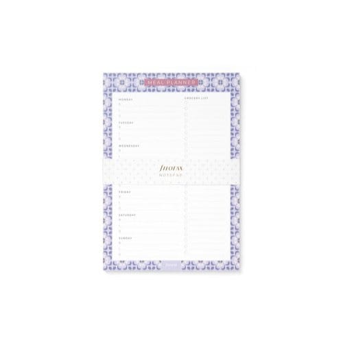 Filofax notepad met magneet, maaltijdplanner, mediterranean