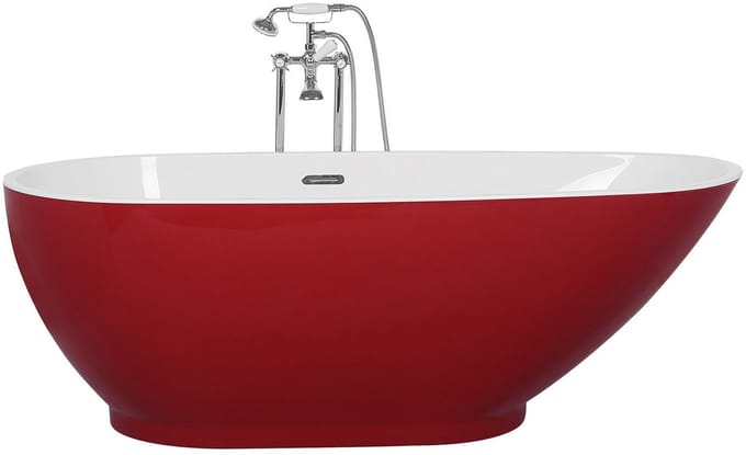 GUIANA - Badkuip - Rood - 82 x 173 - Acryl