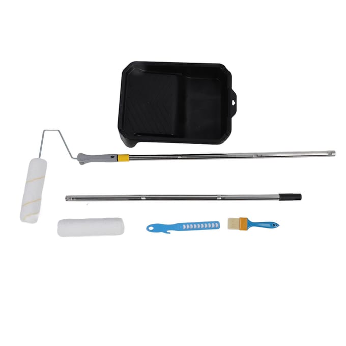 Verfroller Kit Herbruikbaar Multifunctioneel Professionele Schilderroller Kit voor Huisrenovatie black