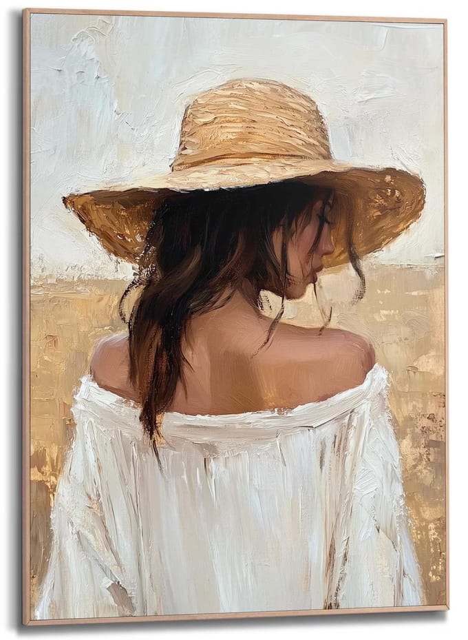 Schilderij Summer Lady - 70 x 50 - Hout - REINDERS