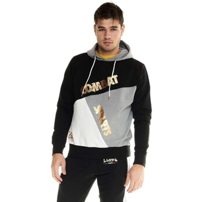 Capuchon sweaters Leone 1947 Man Hoody Diagonal Gold