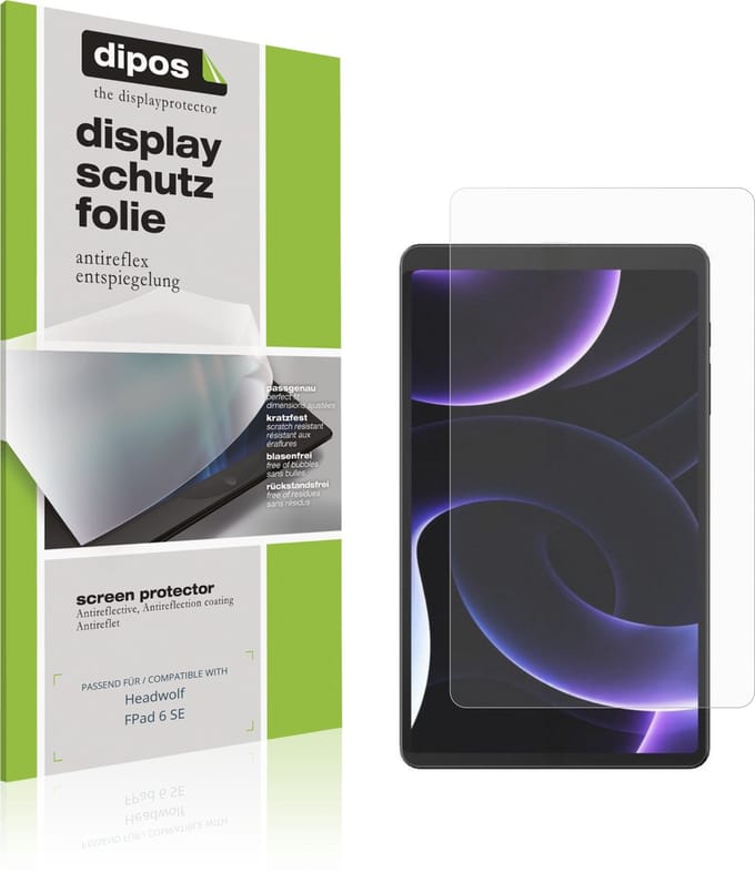 dipos – 2x Matte Beschermfolie geschikt voor Headwolf FPad 6 SE | Krasbestendige & antireflecterende Screenprotector Ultra-Thin