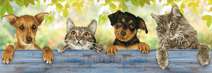 DIAMOND DOTZ Hang In There - Diamond Painting - 9.425 Dotz - 81x28 cm