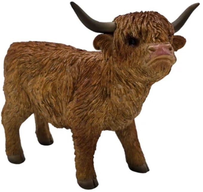 Deco4yourhome® - Schotse Hooglander Klein - Staand - Beeld - Decoratie - Polyester
