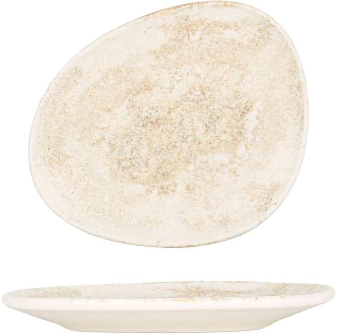 Bonna Dessertbord - Nacrous - Porselein - 19 cm - set van 6
