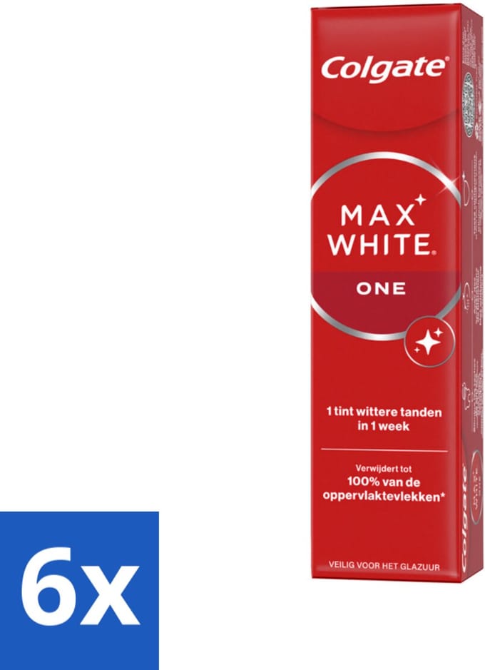 Colgate Tandpasta Max White One 75 ml - Voordeelverpakking - 6 stuks