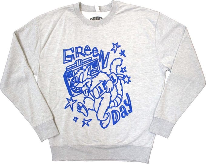 Green Day - Cat Blaster Sweater/trui - S - Grijs