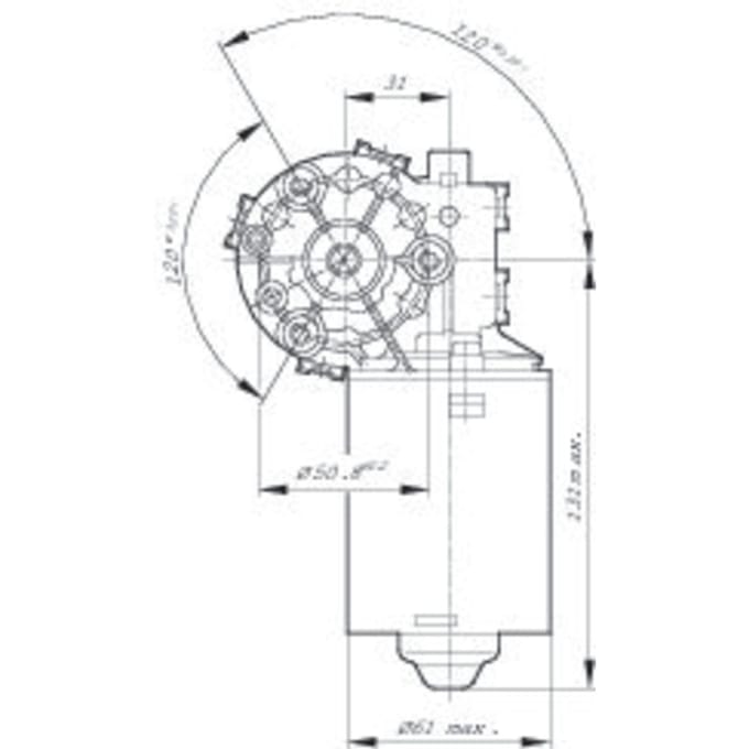 Elektrische motor BOSCH F 006 B20 099