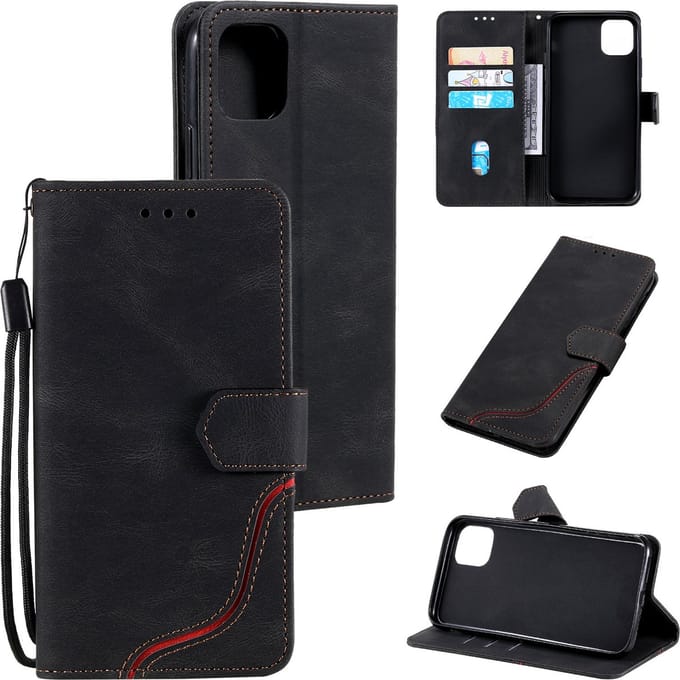 Apple iPhone 14 Plus Bookcase | PU Lederen Telefoonhoesje | Pasjeshouder | Zwart