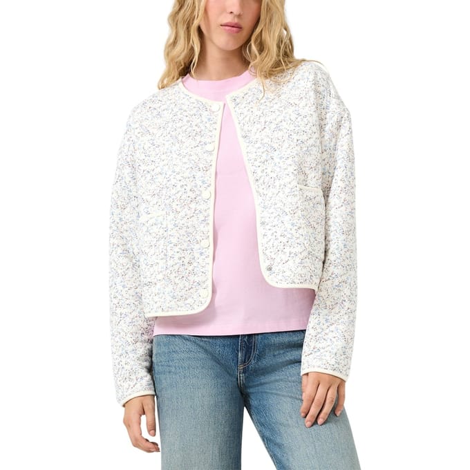 s.Oliver -qs Sweatshirts Offwhite Größe: S | Cropped-Jacken Outlet | Damen | Weiß