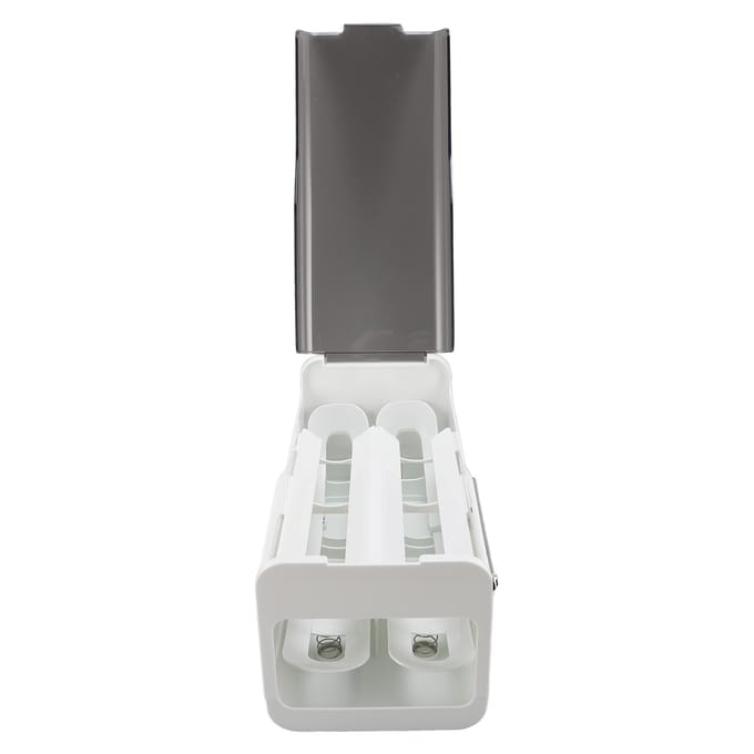 Eieropbergcontainer Rollende Eierhouder Rollende Eierdispenser en Organizer voor Koelkastzijkant Elegant White white