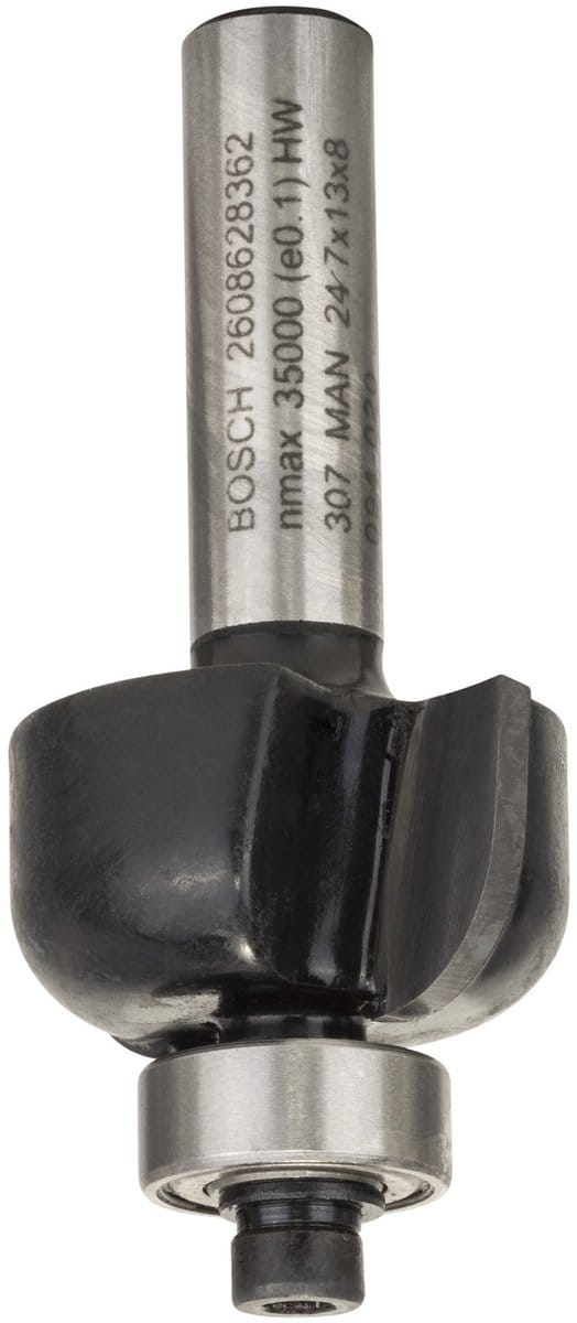 Bosch Accessories 2608628362 Halfrondprofielfrees Hardmetaal Lengte 53 mm Afmeting, Ø 24.7 mm Schachtdiameter 8 mm
