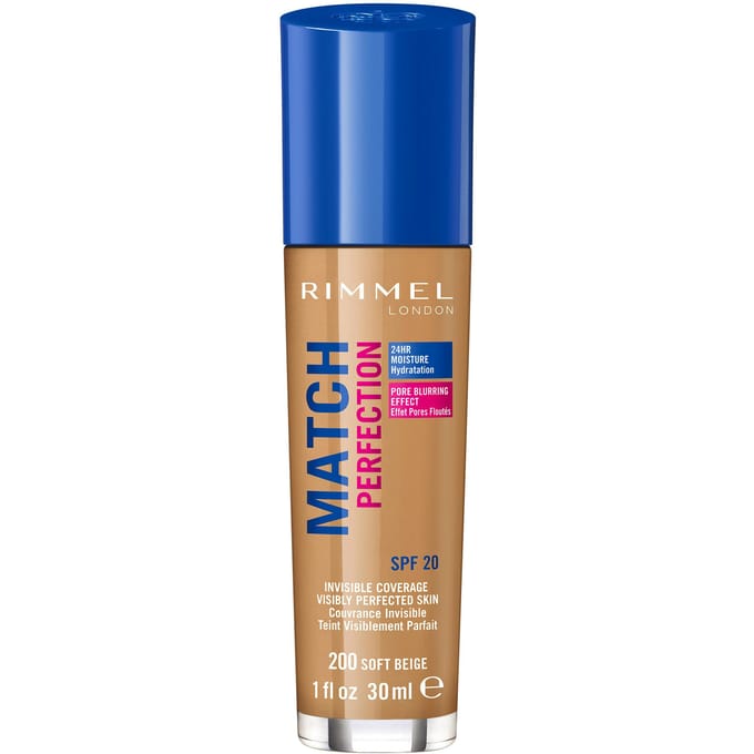 Rimmel Match Perfection Foundation 200 Soft Beige 30 ml