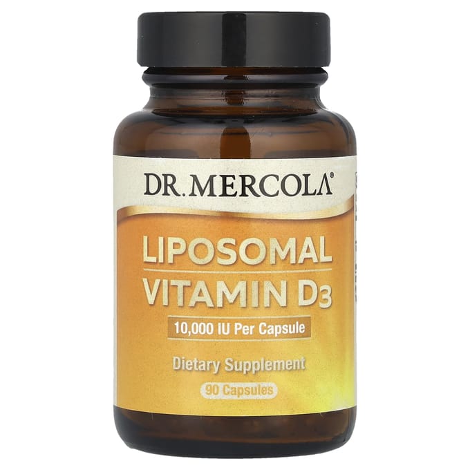 Dr. Mercola, liposomale vitamine D3, 10.000 IE, 90 capsules